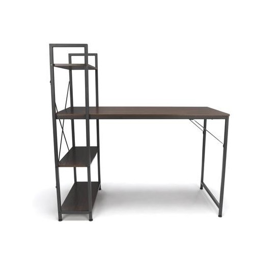 Essentials by OFM ESS-1004 Combination Desk with 4 Shelf Unit