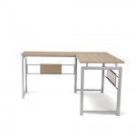 Essentials by OFM ESS-1020 L Desk with Metal Legs
