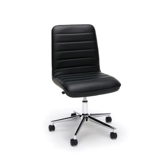 Essentials by OFM ESS-2080 Mid-Back Bonded Leather Armless Chair