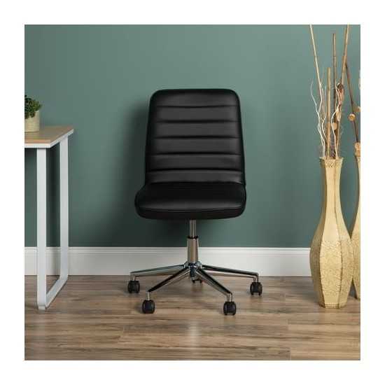 Essentials by OFM ESS-2080 Mid-Back Bonded Leather Armless Chair