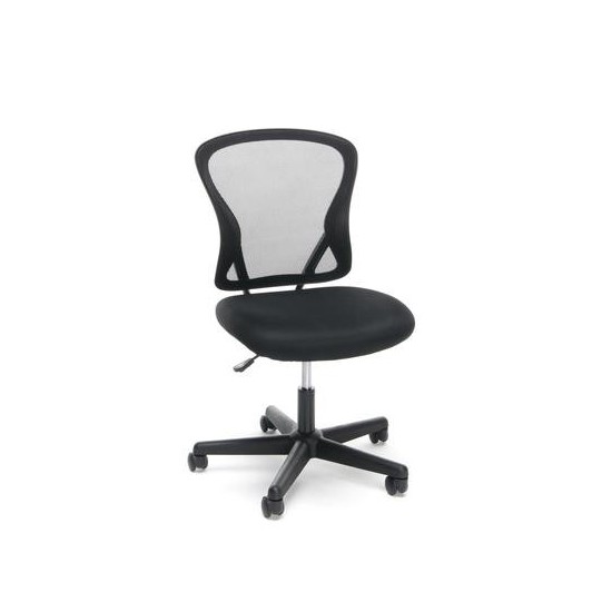 Essentials by OFM ESS-3010 Swivel Mesh Back Armless Task Chair, Mid Back