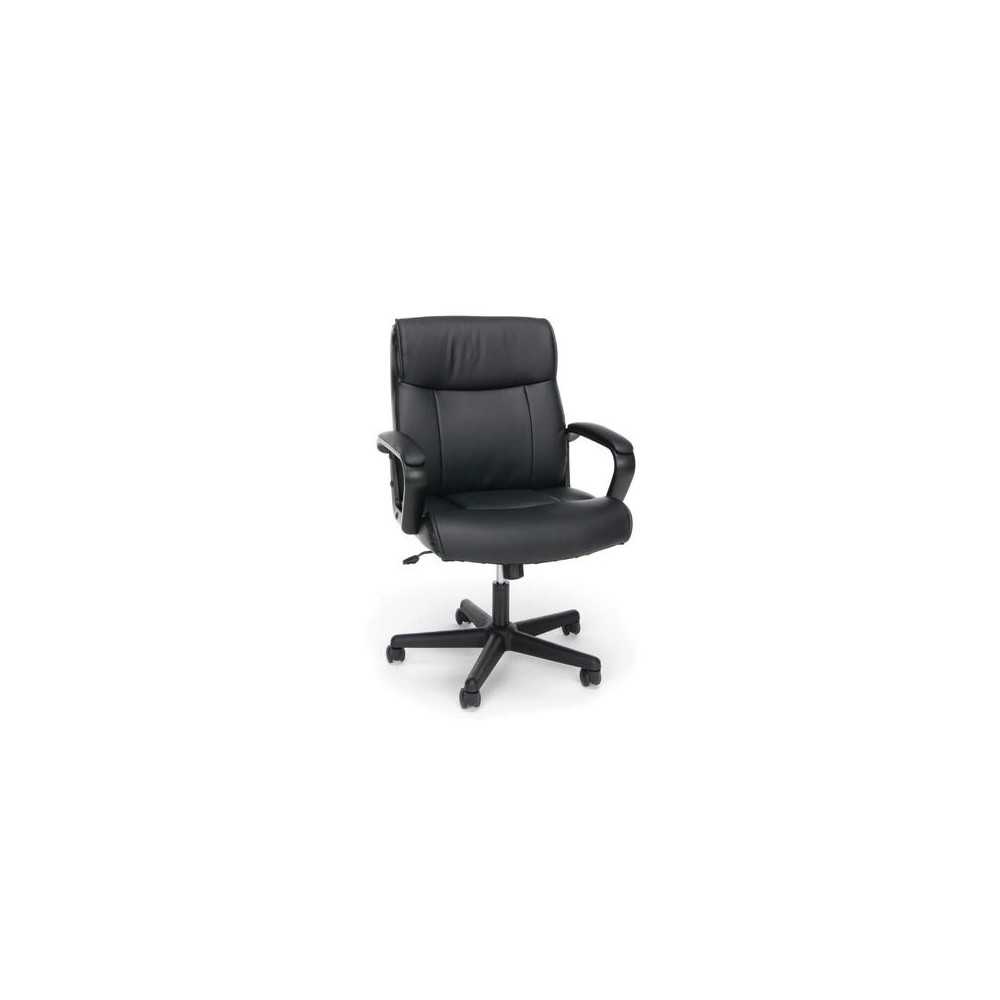 Essentials by OFM ESS-6010 Bonded Leather Executive Chair with Arms