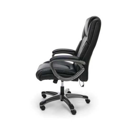 Essentials by OFM ESS-6035M Heated Shiatsu Massage Bonded Leather Executive Chair