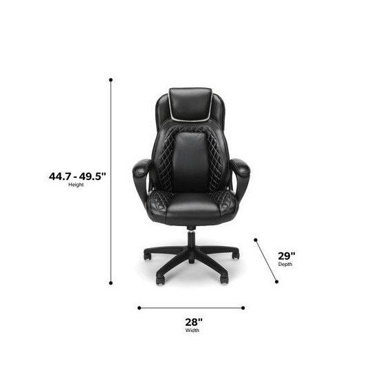 Essentials by OFM ESS-6050 Ergonomic High-Back Bonded Leather Executive Chair