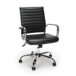 Essentials by OFM ESS-6095 Soft Ribbed Bonded Leather Executive Conference Chair