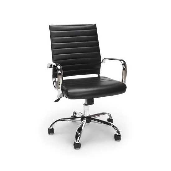 Essentials by OFM ESS-6095 Soft Ribbed Bonded Leather Executive Conference Chair