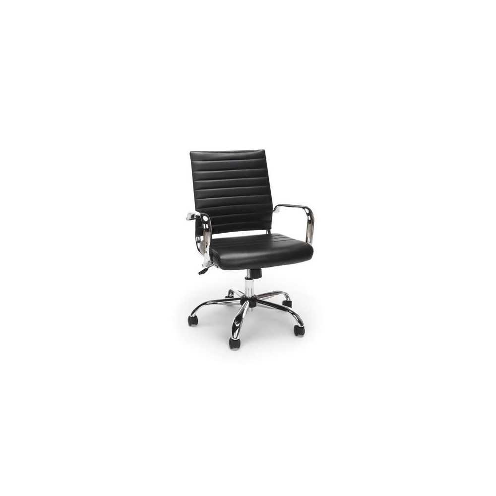 Essentials by OFM ESS-6095 Soft Ribbed Bonded Leather Executive Conference Chair