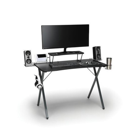 Essentials Collection 55" Gaming Computer Desk, 35" Monitor Shelf, X-Base (ESS-1100)