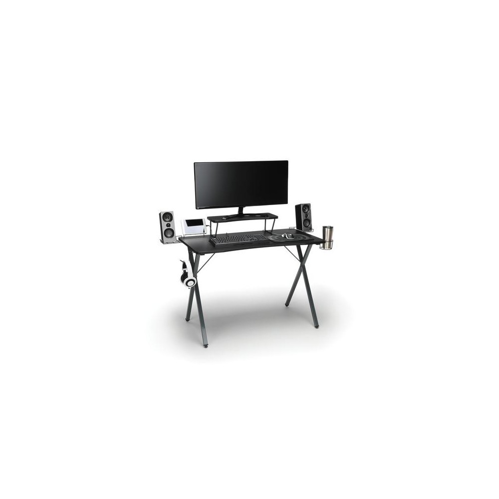 Essentials Collection 55" Gaming Computer Desk, 35" Monitor Shelf, X-Base (ESS-1100)