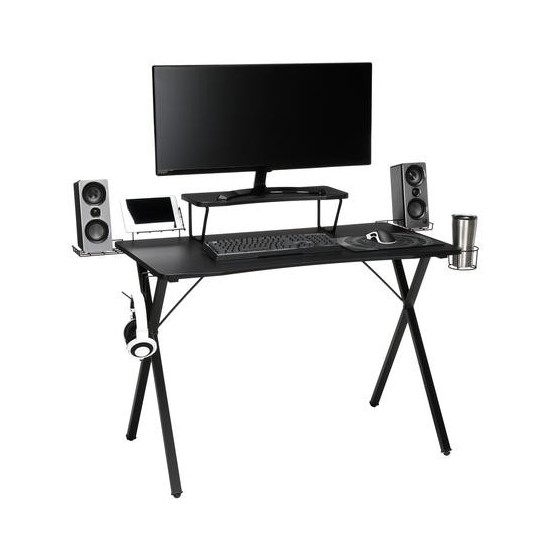 Essentials Collection 55" Gaming Computer Desk, 35" Monitor Shelf, X-Base (ESS-1100)