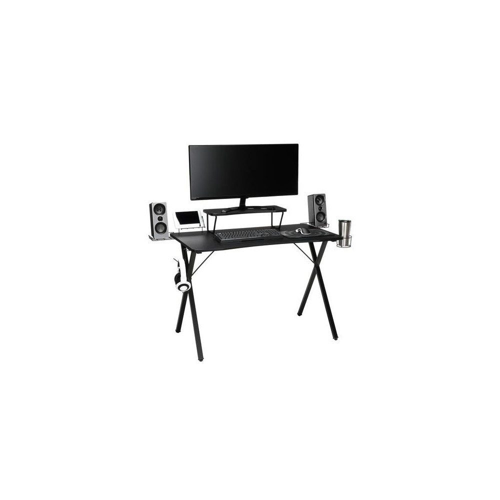 Essentials Collection 55" Gaming Computer Desk, 35" Monitor Shelf, X-Base (ESS-1100) Essentials Collection 55" Gaming Computer Desk, 35" Monitor Shelf, X-Base (ESS-1100)