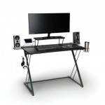 Essentials Collection 55" Gaming Computer Desk, 35" Monitor Shelf, Z-Base (ESS-1101)