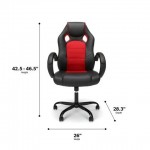 Essentials Collection High-Back Gaming Chair, Padded Loop Arms (ESS-3083HB)