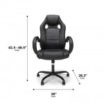 Essentials Collection High-Back Gaming Chair, Padded Loop Arms (ESS-3083HB)