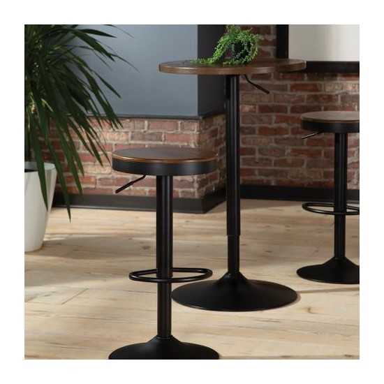 OFM 161 Collection Industrial Modern 2 Pack Backless 23" to 32" Height Adjustable Bar Stool (161-2332)
