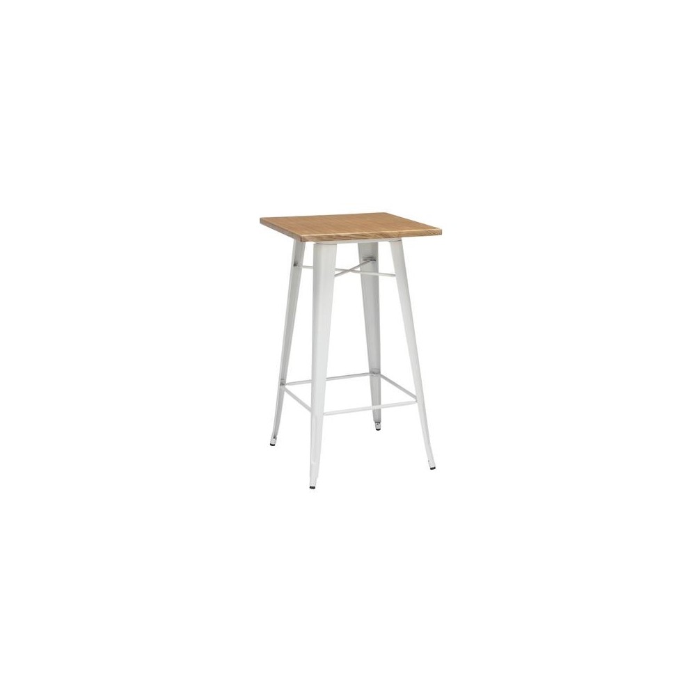 OFM 161 Collection Industrial Modern 24" Square Bar Table with Footring, Galvanized Steel Indoor/Outdoor Table (161-BT24) OFM 161 Collection Industrial Modern 24" Square Bar Table with Footring, Galvanized Steel Indoor/Outdoor Table (161-BT24)