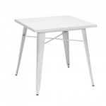 OFM 161 Collection Industrial Modern 30" Square Dining Table, Galvanized Steel Indoor/Outdoor Table (161-T30)