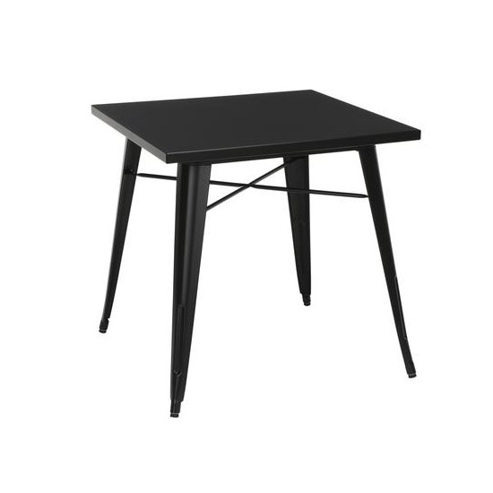 OFM 161 Collection Industrial Modern 30" Square Dining Table, Galvanized Steel Indoor/Outdoor Table (161-T30)