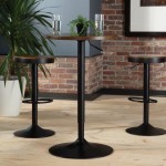 OFM 161 Collection Industrial Modern 33" to 42" Height Adjustable Pub Table (161-T3342)