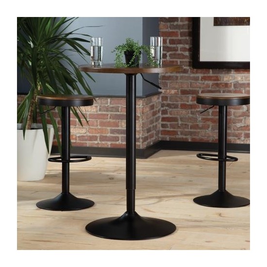 OFM 161 Collection Industrial Modern 33" to 42" Height Adjustable Pub Table (161-T3342)