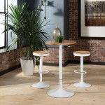 OFM 161 Collection Industrial Modern 33" to 42" Height Adjustable Pub Table (161-T3342)