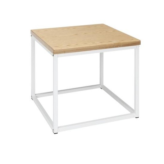 OFM 161 Collection Industrial Modern Wood Top/Metal Frame Side Table (161-ST200)