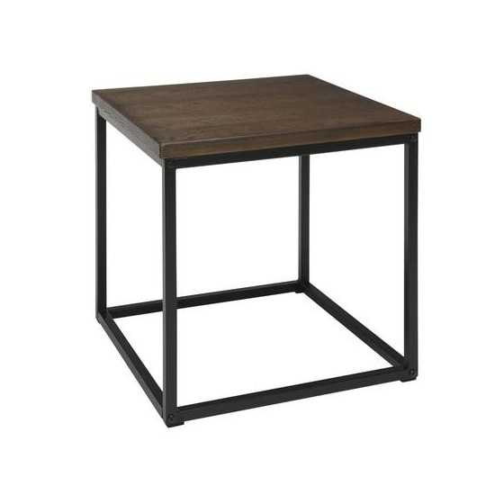 OFM 161 Collection Industrial Modern Wood Top/Metal Frame Side Table (161-ST200)