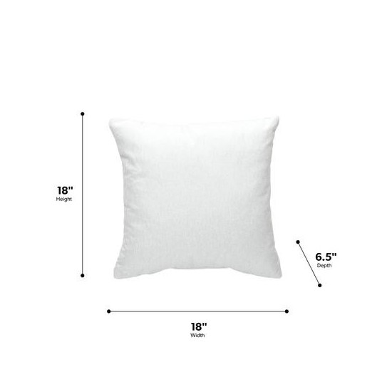 OFM 161 Collection Mid Century Modern 2-Pack 18 x 18 Accent Pillows (161-PIL01)