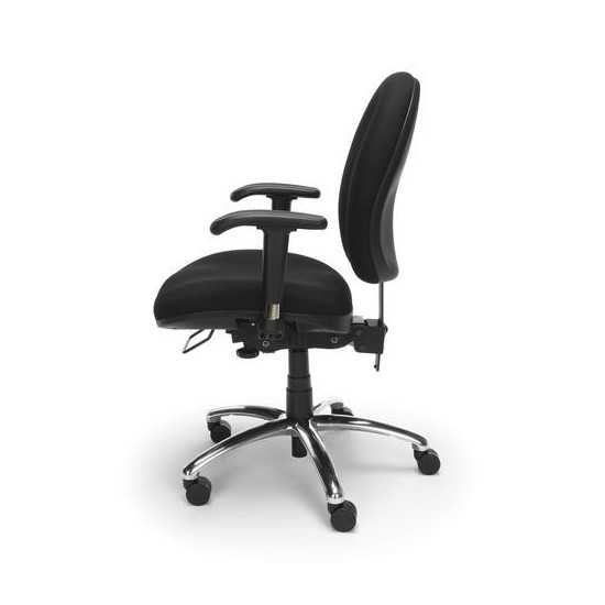 OFM 24 Hour Big and Tall Ergonomic Task Chair - Computer Desk Swivel Chair with Arms, Black (247)