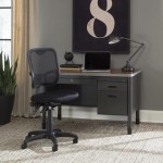 OFM Comfort Series Ergonomic Mesh Mid Back Armless Task Chair (130)