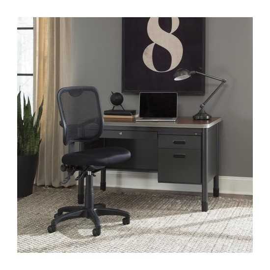 OFM Comfort Series Ergonomic Mesh Mid Back Armless Task Chair (130)