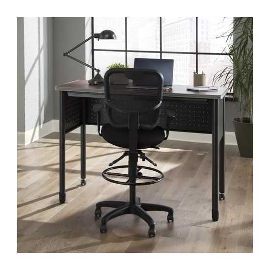 OFM Comfort Series Ergonomic Mesh Swivel Task Chair with Arms and Drafting Kit, Mid Back (130-AA3-DK)