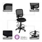 OFM Comfort Series Model 130-DK Ergonomic Mesh Swivel Armless Task Chair with Drafting Kit, Mid Back