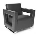 OFM Distinct Series Model 831 Soft Seating Lounge Chair, Polyurethane