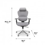 OFM Ergo Fabric Upholstered Office Chair with Optional Headrest, Lumbar Support (540-F)