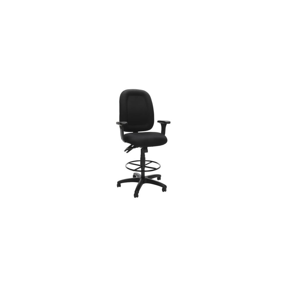 OFM Ergonomic Task Chair with Arms and Drafting Kit, Mid Back (125-DK)