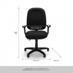 OFM Ergonomic Task Chair with Arms, Mid Back (125)