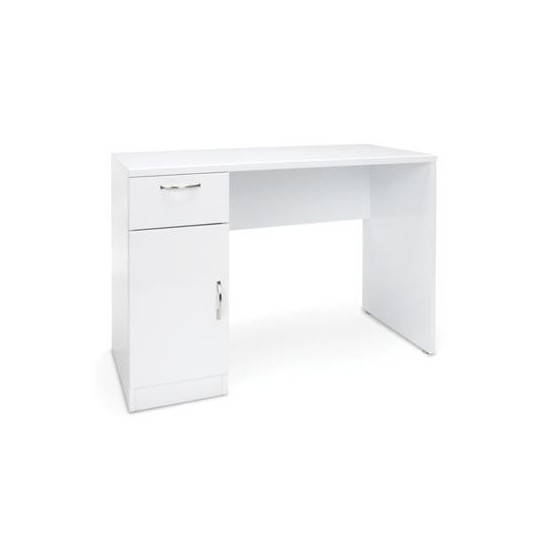 OFM Essentials Collection 44" Single Pedestal Office Desk with Drawer and Cabinet (ESS-1015)
