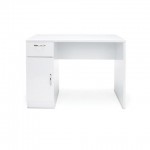 OFM Essentials Collection 44" Single Pedestal Office Desk with Drawer and Cabinet (ESS-1015)