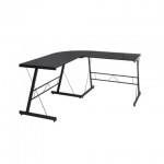 OFM Essentials Collection 60" Metal Frame L-Shaped Desk, Corner Computer Desk (ESS-1021)