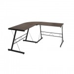 OFM Essentials Collection 60" Metal Frame L-Shaped Desk, Corner Computer Desk (ESS-1021)