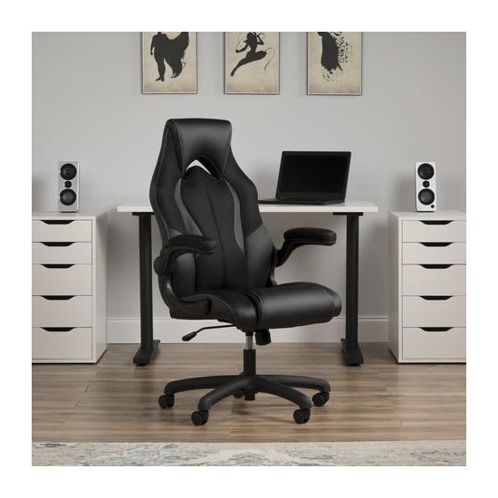 OFM Essentials Collection High-Back Racing Style Bonded Leather Gaming Chair (ESS-3086)