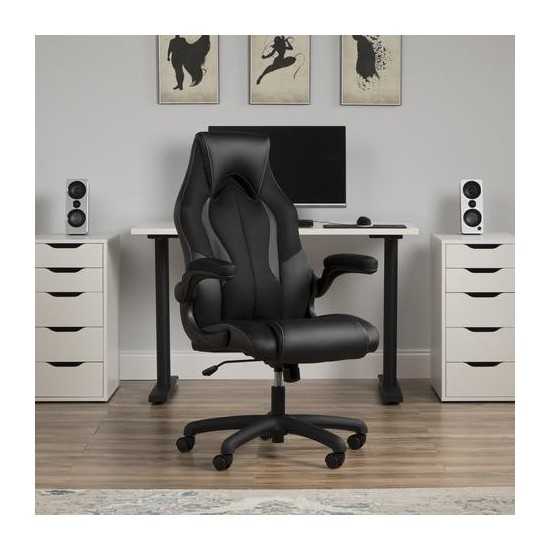 OFM Essentials Collection High-Back Racing Style Bonded Leather Gaming Chair (ESS-3086)