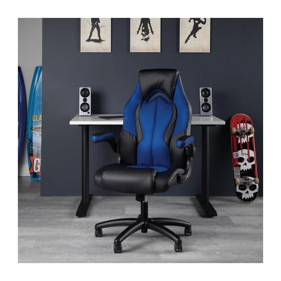 OFM Essentials Collection High-Back Racing Style Bonded Leather Gaming Chair (ESS-3086)