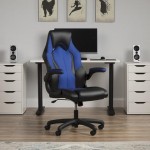 OFM Essentials Collection High-Back Racing Style Bonded Leather Gaming Chair (ESS-3086)