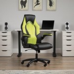 OFM Essentials Collection High-Back Racing Style Bonded Leather Gaming Chair (ESS-3086)