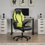 OFM Essentials Collection High-Back Racing Style Bonded Leather Gaming Chair (ESS-3086)