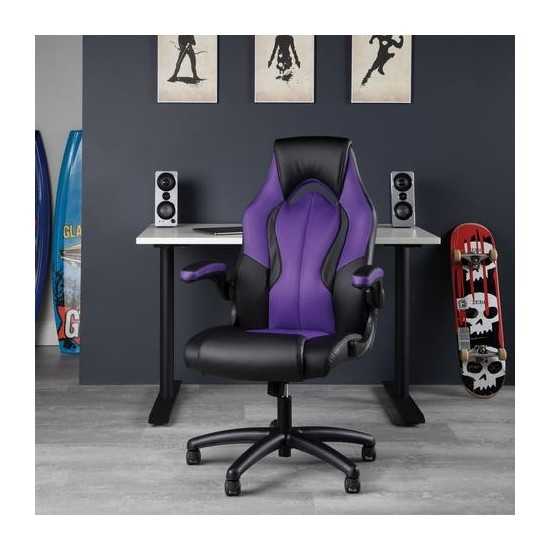 OFM Essentials Collection High-Back Racing Style Bonded Leather Gaming Chair (ESS-3086)