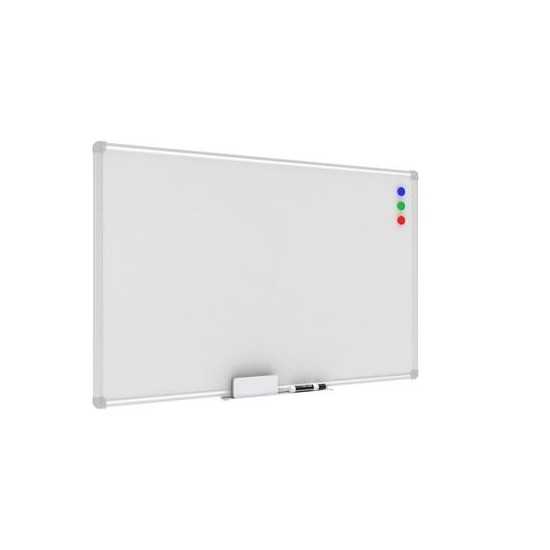 OFM Essentials Collection Magnetic Whiteboard with Aluminum Frame and Tray, 36 x 24 (ESS-8500)