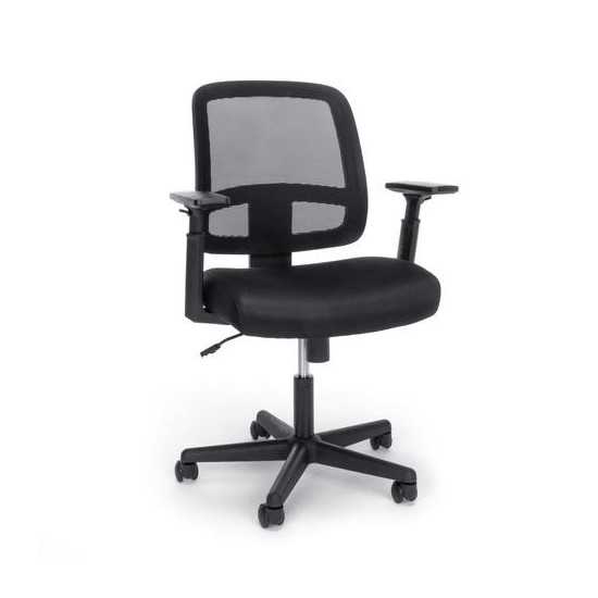 OFM Essentials Collection Mesh Back Chair with Adjustable Arms (E3035)